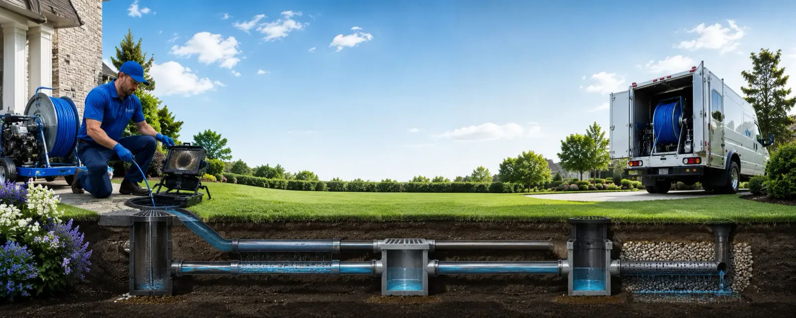 Outdoor drain cleaning information for Edwardsport, IN